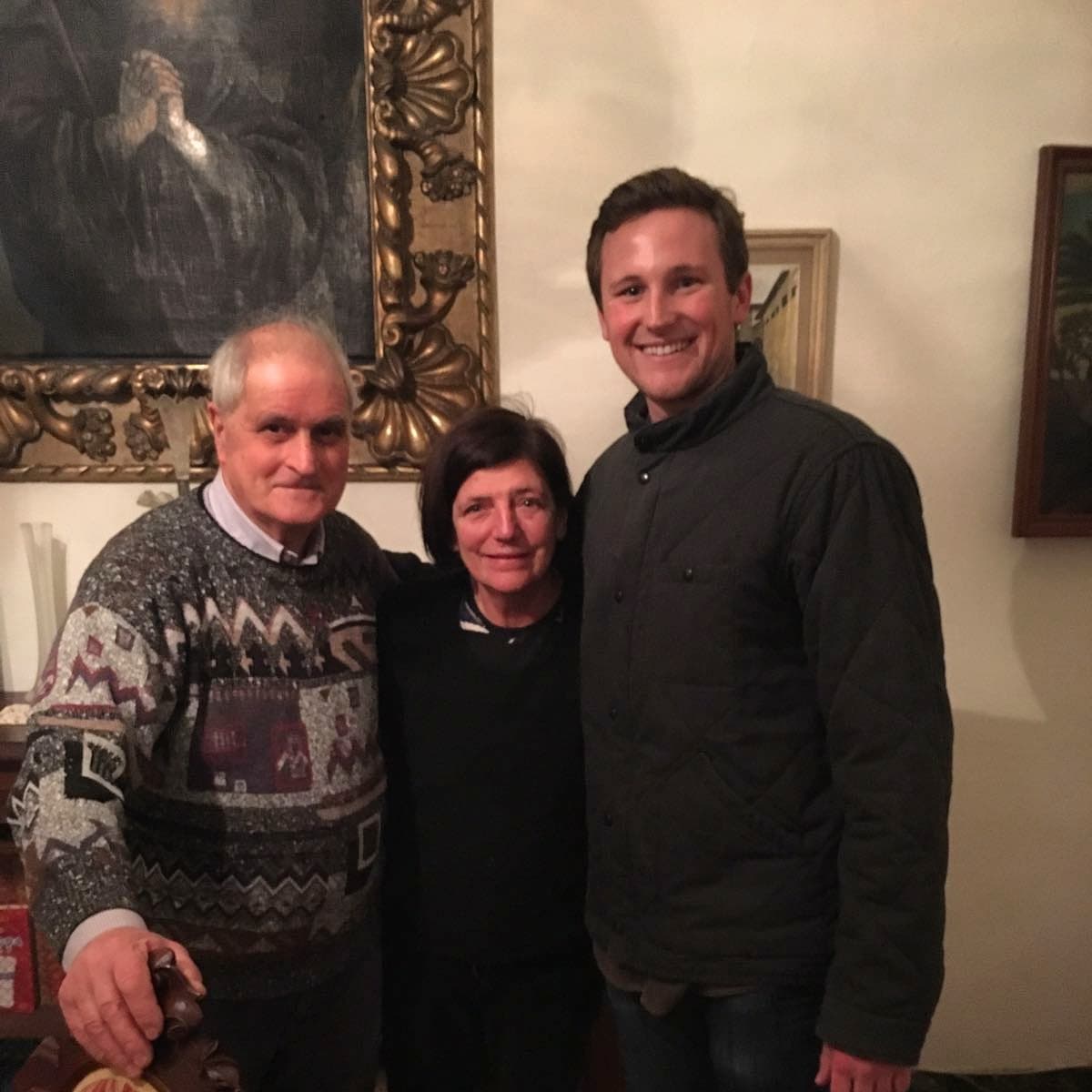 Charlie's host parents in Florence